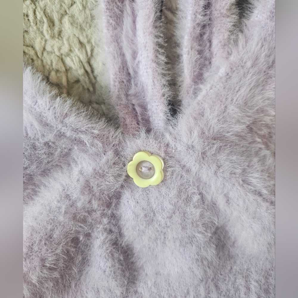 For Love And Lemons Lilac Fuzzy Devon Bralette Medium - Picture 5 of 8